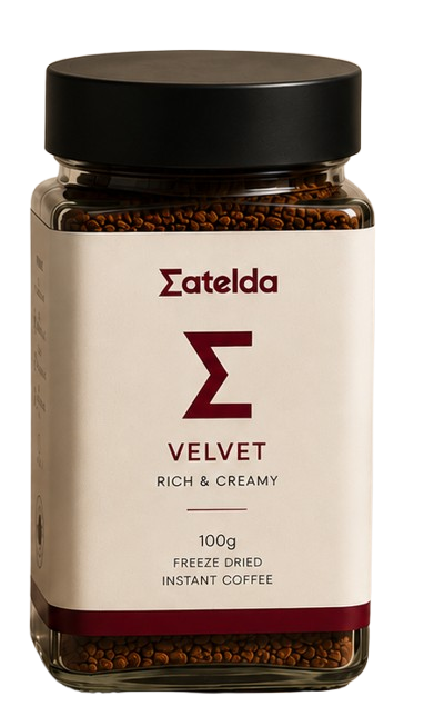 Velvet freeze-dried instant coffee jar